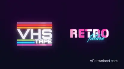 Retro Future Laser Logo Logo Stings template preview
