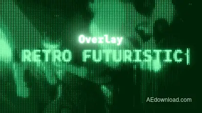 Retro Futuristic Overlay Elements template preview