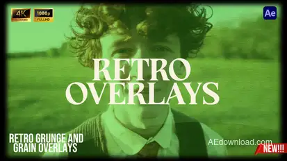 Retro Grunge and Grain Overlays Elements template preview