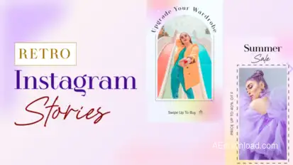 Retro Instagram Stories Product Promo template preview