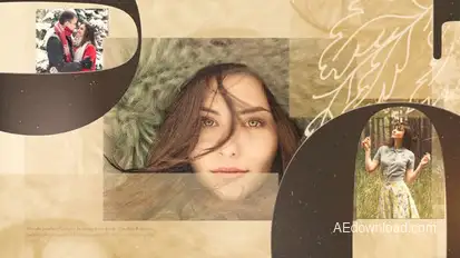 Retro Love Story Photo Slideshow Openers template preview