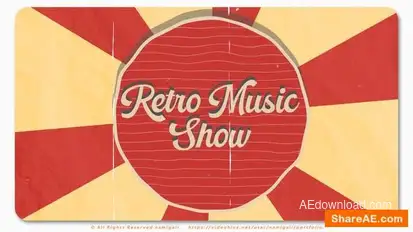 Retro Music Show Openers template preview