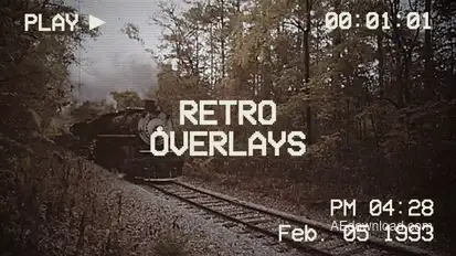 Retro Overlay Elements template preview