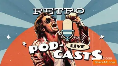 Retro Podcast Openers template preview