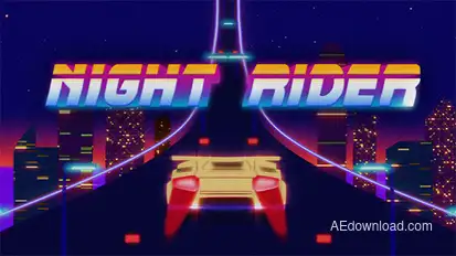 Retro Rider Logo Stings template preview