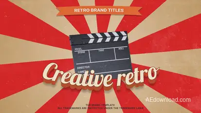 Retro Screens Titles Titles template preview