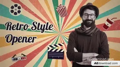 Retro Style Opener Openers template preview