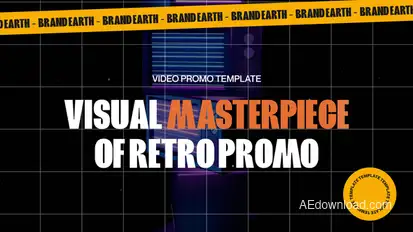 Retro Style Video Display After Effect Template Product Promo template preview