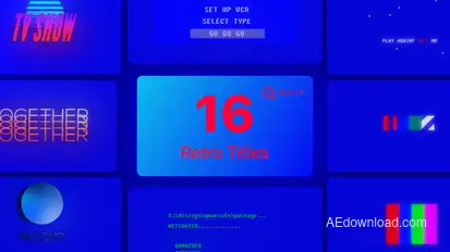 Retro Titles Titles template preview