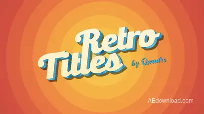 Retro Titles Titles template preview
