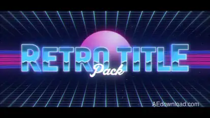 Retro Titles Pack Titles template preview