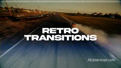 Retro Transitions Elements template preview