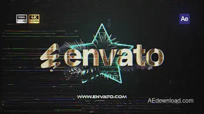 Retro VHS Logo Reveal Logo Stings template preview