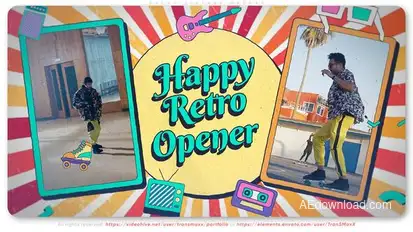 Retro Vintage Opener Openers template preview