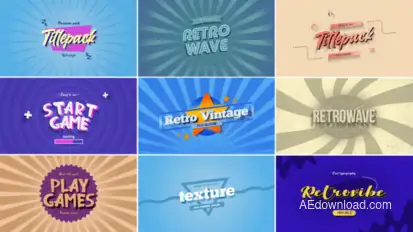 Retro Vintage Titles vol.03 Titles template preview