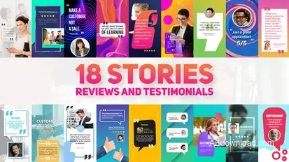 Reviews And Testimonials Insta Pack Openers template preview