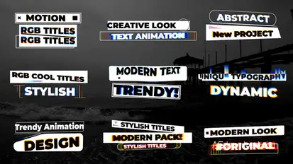 RGB Abstract Titles Titles template preview