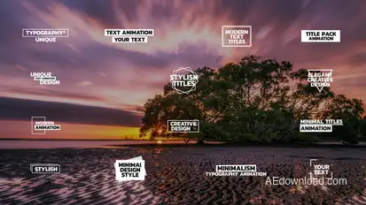 RGB Bold Tittles | After Effects Titles template preview