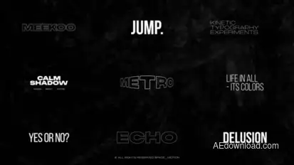 RGB Echo Titles _AE Titles template preview