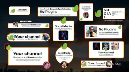 RGB Glitch Titles Titles template preview