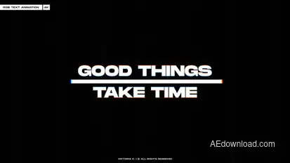 RGB Text Animation | AE Titles template preview