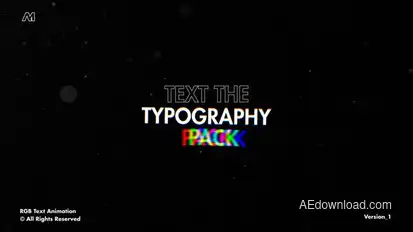 RGB Text Animation | After Effects Titles template preview