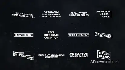 RGB Text Animation | After Effects Titles template preview