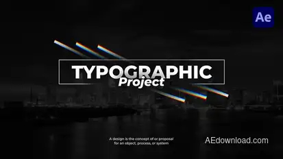 RGB Titles for After Effects Titles template preview