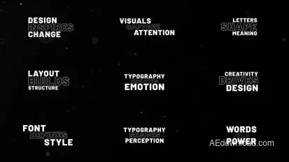RGB Typography | After Effects Titles template preview