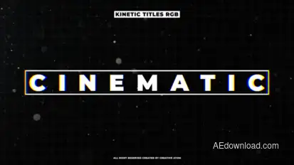 RGB Typography Titles template preview