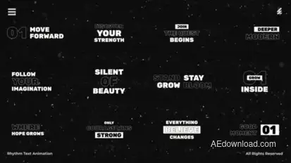 Rhythm Text Animation /Ae Titles template preview