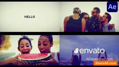 Rhythmic Logo Opener for After Effects Logo Stings template preview