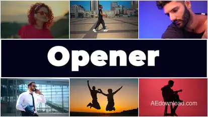 Rhythmic Multiscreen Opener Openers template preview