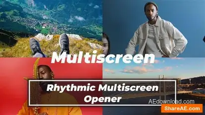 Rhythmic Multiscreen Opener Openers template preview