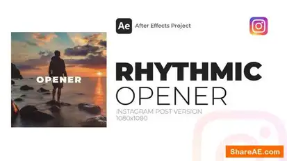 Rhythmic Opener Instagram Post Openers template preview
