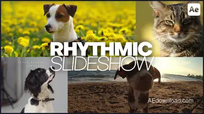 Rhythmic Slideshow Openers template preview