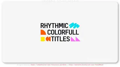 Rhythmic Titles Opener Titles template preview