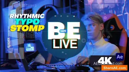 Rhythmic Typo Stomp Openers template preview