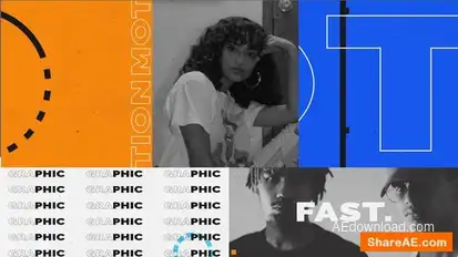 Rhythmic Typography Openers template preview