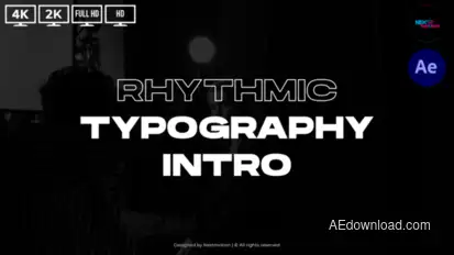Rhythmic Typography Intro Product Promo template preview