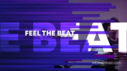 Ribbed Glass Corporate Slideshow Video Displays template preview