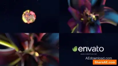 Ribbon Bokeh Logo Reveal Logo Stings template preview