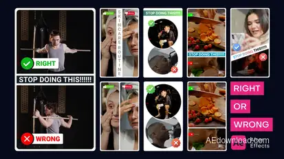 Right or Wrong Kit - Vertical Elements template preview