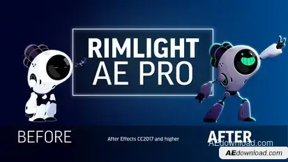 Rim Light AE Pro Elements template preview