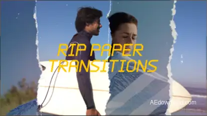 Rip Paper Transitions Elements template preview