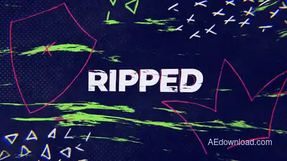Ripped Logo Intro Logo Stings template preview
