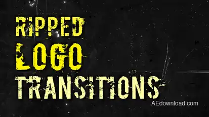 Ripped Logo Transitions Elements template preview