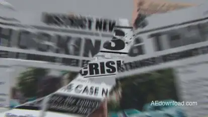 Ripped Newspaper Headlines Openers template preview