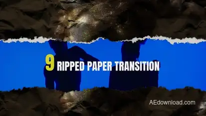 Ripped Paper Transitions broadcast-packages template preview