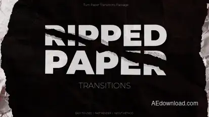 Ripped Paper Transitions Elements template preview